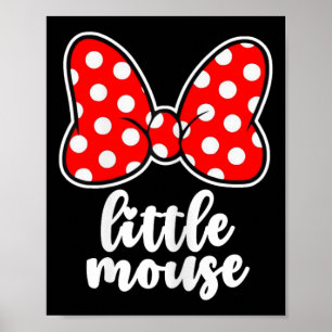 Affiche Nœud de vacances de la famille de petite souris po