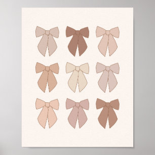 Affiche Nœuds Mousse au Chocolat Prépa Coquette