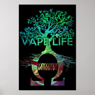 Affiche Noir BG d'affiche de la vie de Vape