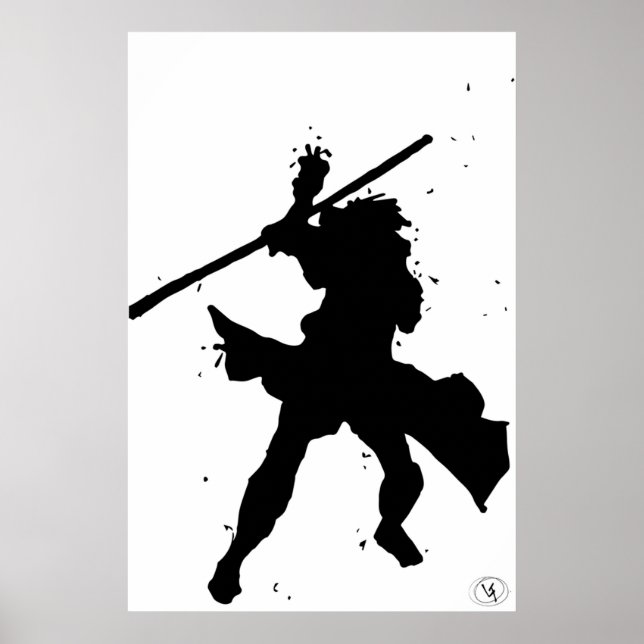 Affiche Noir blanc Gambit Art (Devant)