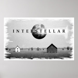 Affiche Noir et blanc interstellaire