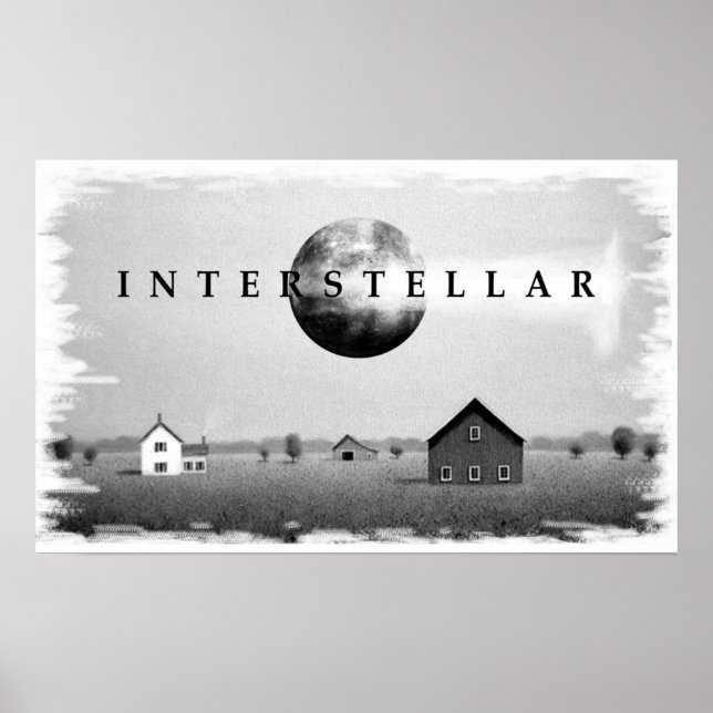 Affiche Noir et blanc interstellaire (Devant)