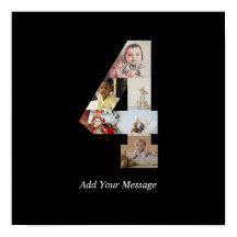 Noir et blanc Numéro 4 Photo Collage