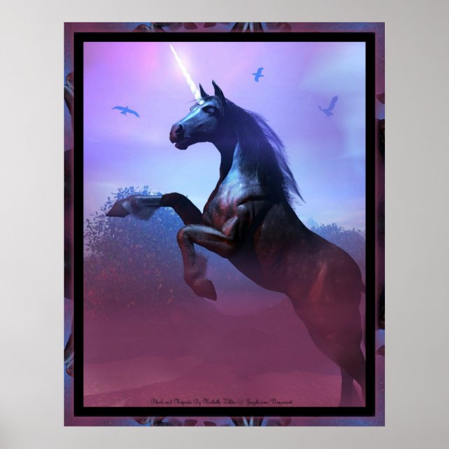 Affiche Noir et Majestic Par Michelle Wilder (Devant)