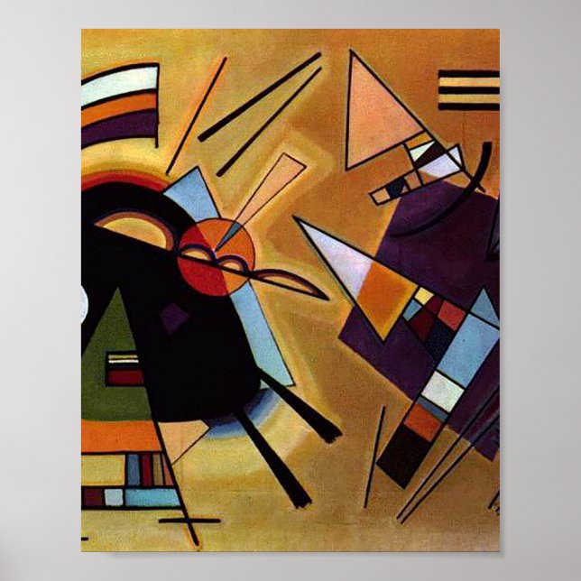 Affiche Noir et violet par Vassily Kandinsky (Devant)