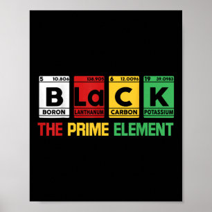 Affiche Noir L'Élément Premier Histoire Noire Mois Afrique