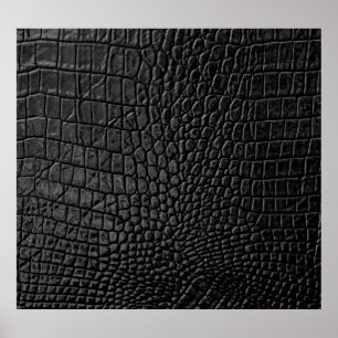 Affiche Noir lisse : Cuir Texture Élégance