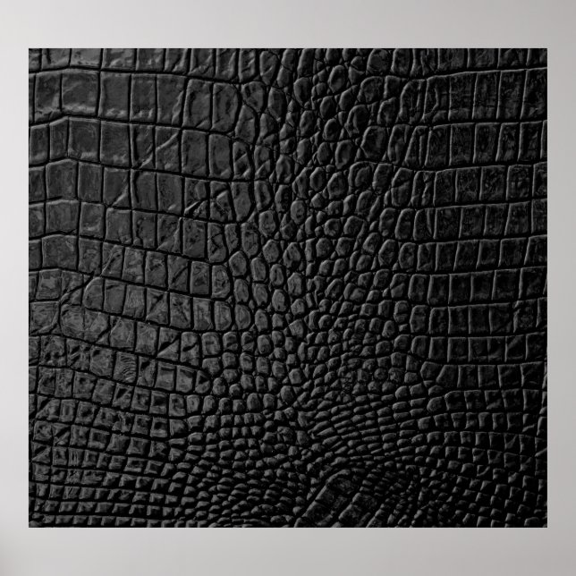 Affiche Noir lisse : Cuir Texture Élégance (Devant)