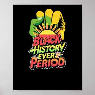 Affiche Noir période d'histoire Sticker culture noire