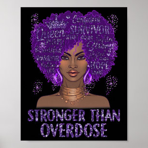 Affiche Noir plus fort que la surdose de sensibilisation a