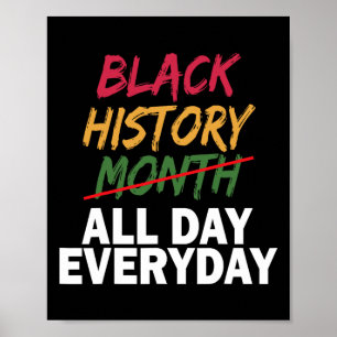Affiche Noirceur noire chaque mois Histoire noire Bhm Afri