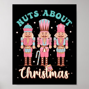 Affiche Noix À propos de Noël Amusants Pastel Noël Nutcrac