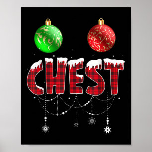 Affiche Noix de Noël Correspondantes Couple châtaignes 4