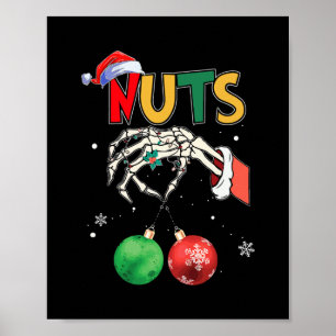 Affiche noix de poitrine assorties châtaignes marrantes co