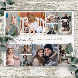 Affiche Nom de famille 10 photo multiple