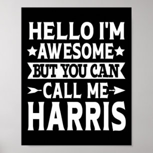 Affiche Nom de famille Call Me Harris Team Nom de famille 