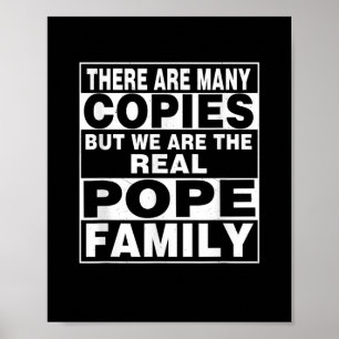 Affiche Nom de famille du pape personnalisé Pape