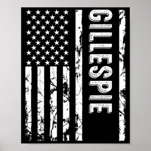 Affiche Nom de famille Gillespie Nom de famille drôle Équi