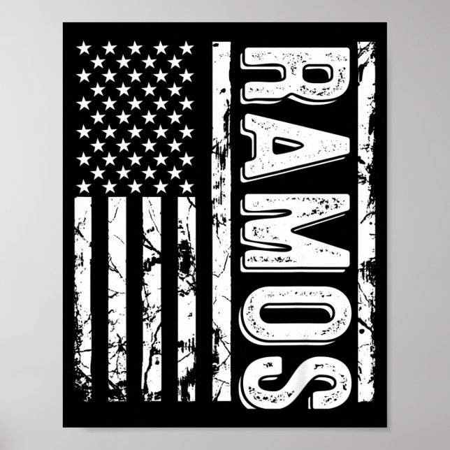 Affiche Nom de famille Ramos Nom de famille drôle Équipe F (Devant)
