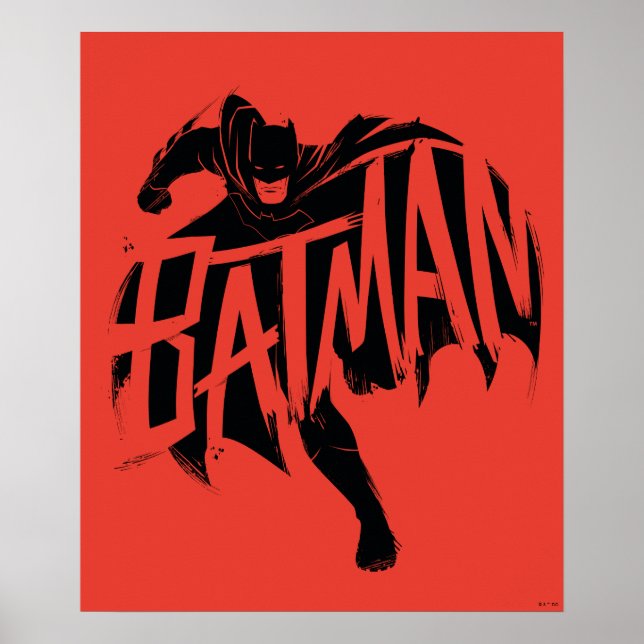 Affiche Nom de la brosse à encre Batman (Devant)