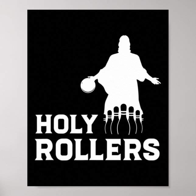 Affiche Nom de l'équipe de bowling Rollers Saint (Devant)