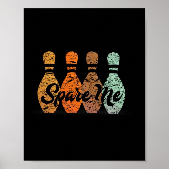Affiche Nom de l'équipe de Bowling Spare Me (Devant)