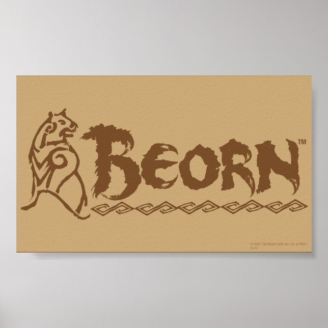 Affiche Nom de l'ours BEORN™ (Devant)