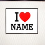 Affiche Nom du coeur<br><div class="desc">Inscrivez votre nom ou votre texte sur le nom Section.</div>