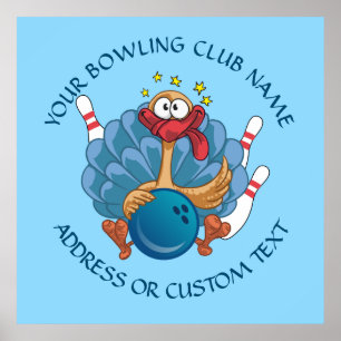 Affiche Nom Du Propriétaire De Votre Bowling Club Avec La