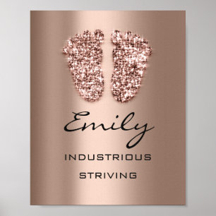 Affiche Nom Emily Signifiant Nouvelle Parties scintillant 