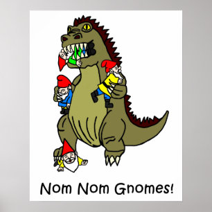 Affiche Nom Nom Gnomes Monster