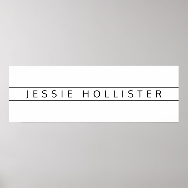 Affiche Nom professionnel (Devant)