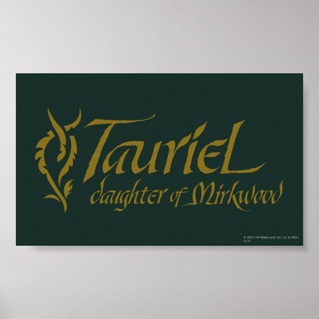 Affiche Nom TAURIEL™ (Devant)