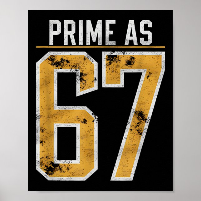 Affiche Nombre premier comme 67  (Devant)