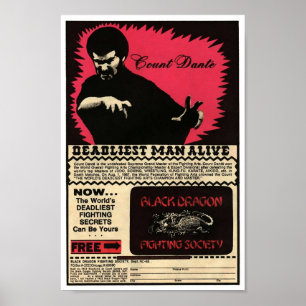 Affiche Nombre vintage Dante