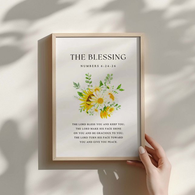 Affiche Nombres 6:24-26 Que l'Éternel vous bénisse et vous (Créateur téléchargé)