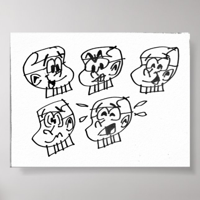 Affiche Nombreux Visages De Steven W Warlock (Devant)