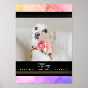 Affiche Nommé Meilleur modèle de photo de chien de mariage