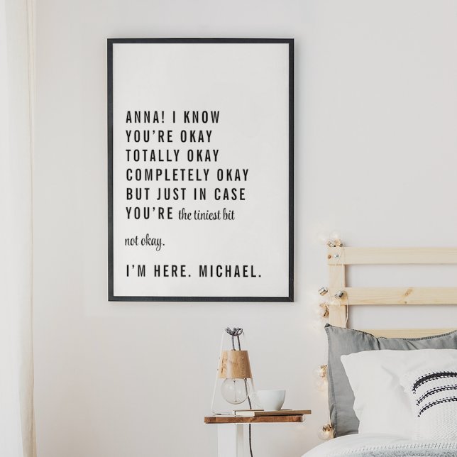 Affiche Noms personnalisables - Juste en Coque Vous n’êtes (Créateur téléchargé)