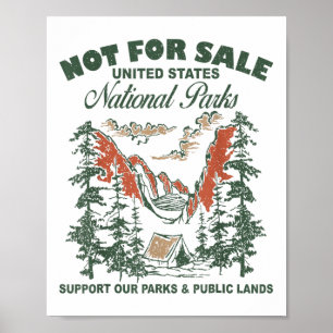 Affiche Non À Vendre Parcs Nationaux Soutien Nos Parcs &am
