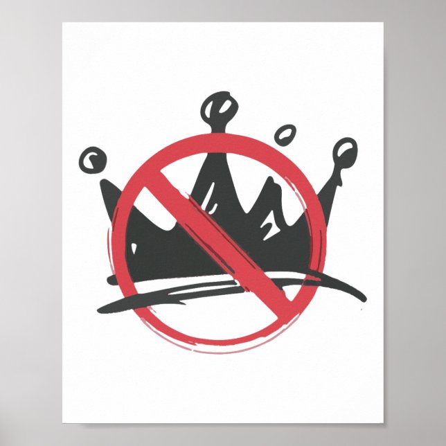 Affiche Non Chemise Des Rois Non Rois En Amérique Chemise  (Devant)