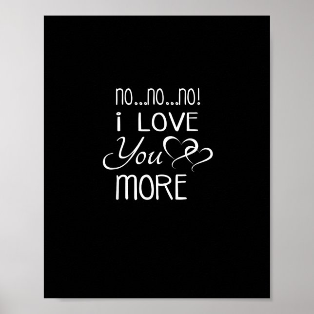 Affiche Non Non Non Je T'aime Plus Style De Couple Enjoué  (Devant)