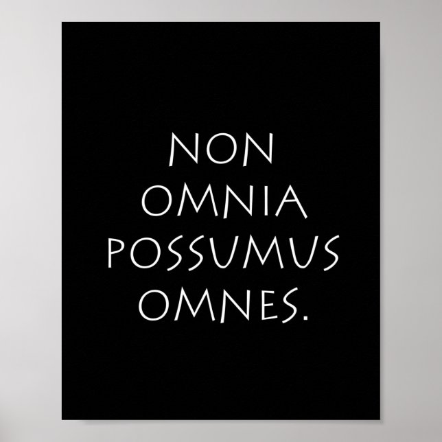 Affiche Non Omnia Possumus Omnes (Devant)