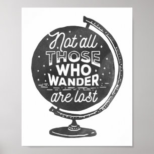 Affiche Non tout ceux que Wander sont voyage perdu de  