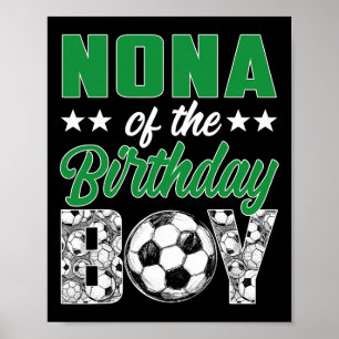 Affiche Nona du garçon d'anniversaire Ensemble de famille