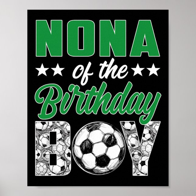 Affiche Nona du garçon d'anniversaire Ensemble de famille  (Devant)