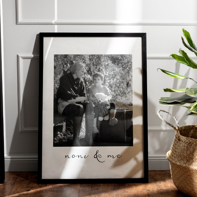 Affiche Noni Et Moi Cadeau Photo Personnalisé Pour Grand-M (Créateur téléchargé)