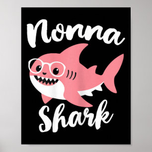 Affiche Nonna Shark Fête des mères grand-mère 1