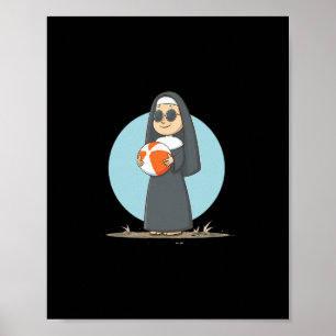 Affiche Nonne de vacances cool avec plage Ll pour garçons