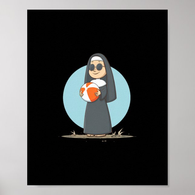 Affiche Nonne de vacances cool avec plage Ll pour garçons  (Devant)
